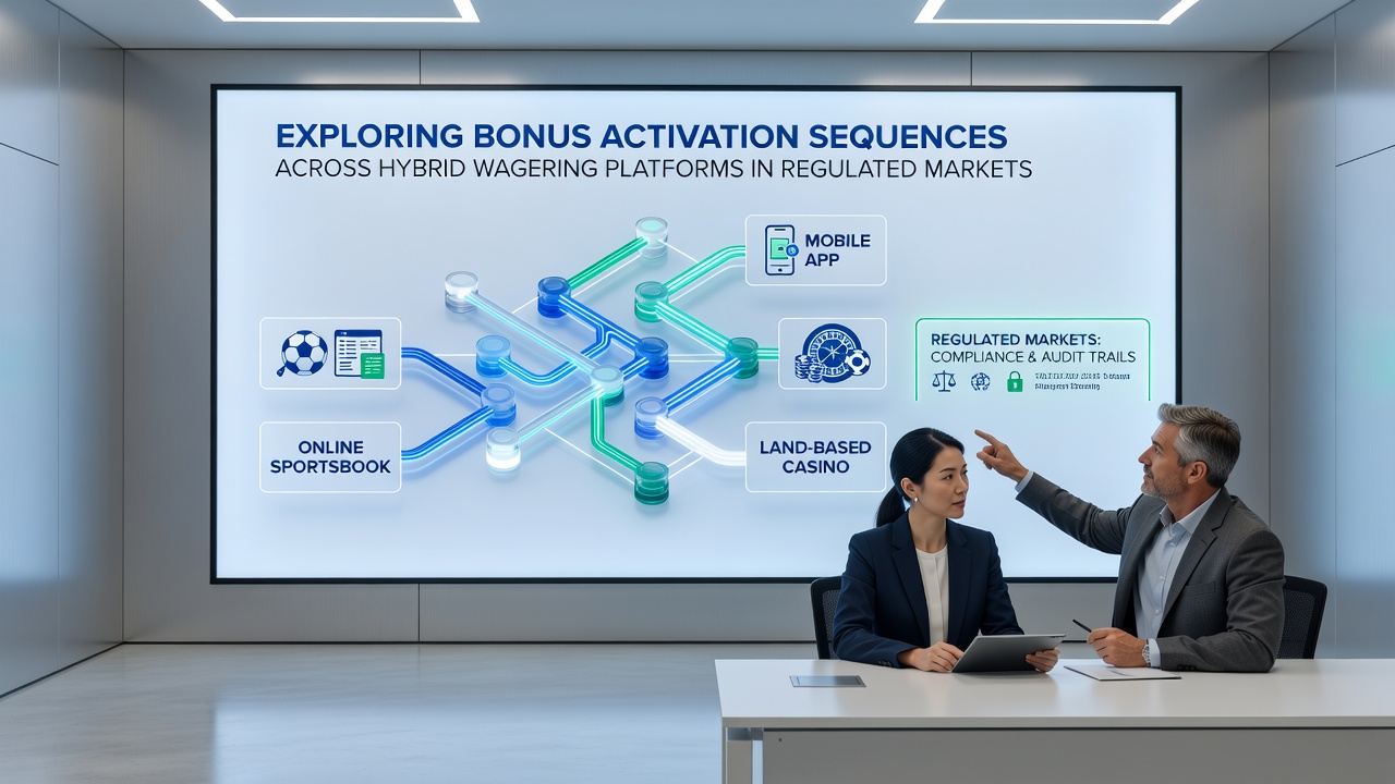 Detailed view of bonus sequence flowchart on a hybrid platform with sports and casino integration points highlighted